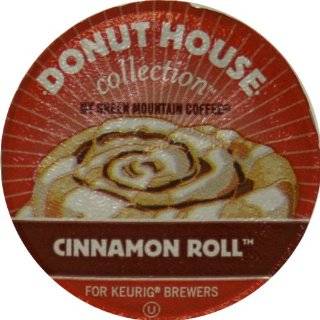 Donut House Collection Coffee, Cinnamon Roll, K Cup Portion Pack for 