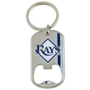  Tampa Bay Rays 2010 Dog Tag Bottle Opener Keychain: Sports 