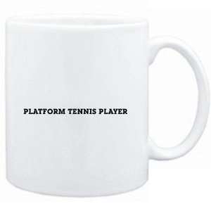  Mug White  Platform Tennis Player SIMPLE / BASIC  Sports 