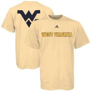   West Virginia Mountaineers Gold Prime Time T shirt: Sports & Outdoors