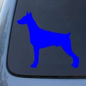DOBERMAN SILHOUETTE   Dog   Vinyl Decal Sticker #1508  Vinyl Color 