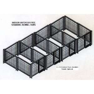  10 Run Free Standing Dog Kennel Package