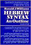Hebrew Syntax, (0802022189), Ronald J. Williams, Textbooks   Barnes 