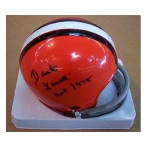  Dante Lavelli Autographed Mini Helmet   Autographed NFL 