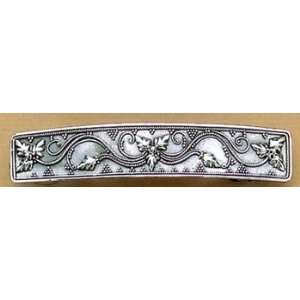 Sterling Silver Bali Hair Clip, 3 in Floral Bead Design Jewelry