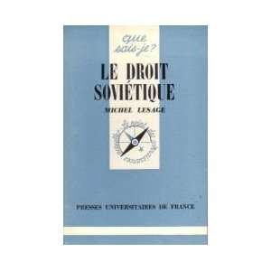  Le droit soviétique Michel Lesage Books