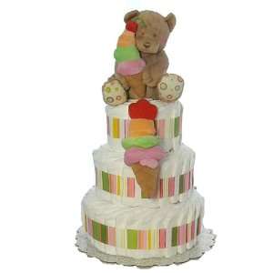    Sweet Baby Ice Cream Parlor Diaper Cake (Triple Layer): Baby