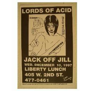  The lords Of Acid Handbill Poster Liberty Lunch 