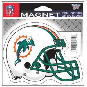  Miami Dolphins Official Logo 4x6 Die Cut Magnet: Sports 