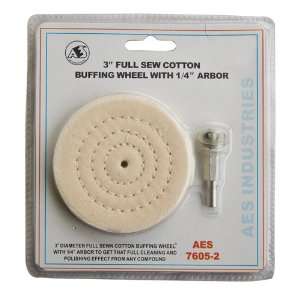  3 Full Sew Buffing Wheel With Arbor Automotive