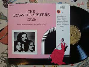 The Boswell Sisters LP Jazz / Pop Vocals 1930 35 Biograph VG++  