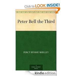 Peter Bell the Third Percy Bysshe Shelley  Kindle Store