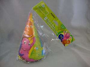 BACKYARDIGANS CONE PARTY HATS    PACKAGE OF 8  