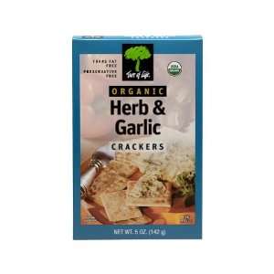  Tree Of Life, Cracker Herb N Garlic Org, 5 OZ: Health 