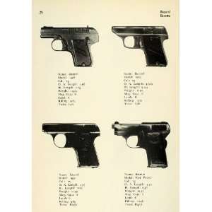  1948 Print Bayard Beretta Pistol Models 1908 1923 1930 