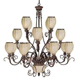  Carrollton Chandelier 16 light Golden Coffee