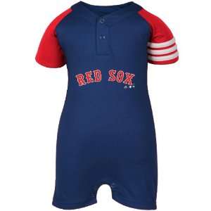 adidas Boston Red Sox Infant Romper   Navy Blue: Sports 