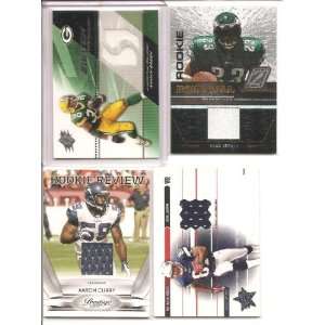 Card Lot of Game/Event Used NFL Players . . . Featuring 2004 SPx 