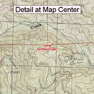   Topographic Quadrangle Map   Tiptop, Washington (Folded/Waterproof