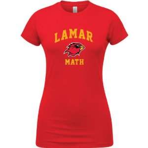    Lamar Cardinals Red Womens Math Arch T Shirt: Sports & Outdoors