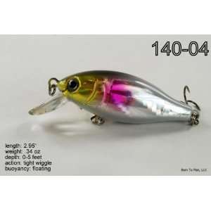   /Pink/Gold Crankbait Fishing Lure for Bass & Trout: Sports & Outdoors