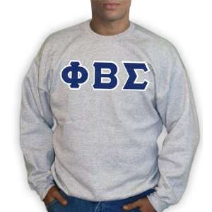  Phi Beta Sigma Lettered Crewneck Sweatshirt: Sports 