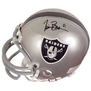Tim Brown Signed Raiders Mini Helmet