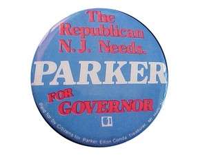 Barry PARKER R NJ GOV 1981 Lost Primary  
