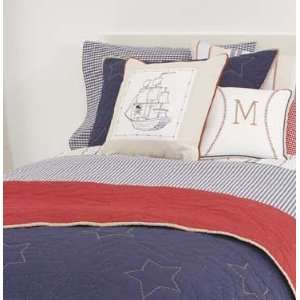  Navy Gingham Check Standard Pillowcase: Home & Kitchen