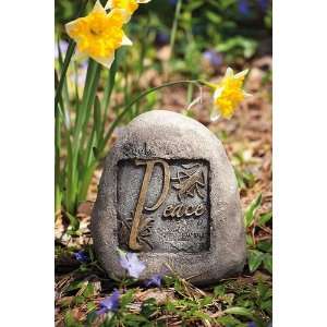  Letter Tiding Stone Peace Patio, Lawn & Garden