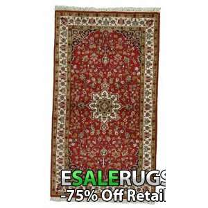  3 0 x 5 5 Indo Kashan Hand Knotted Oriental rug