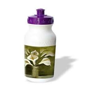  Taiche Acrylic Art   Flowers Calla Lily   Water Bottles 