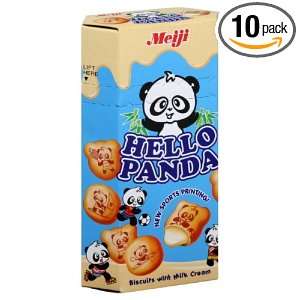 Meiji Hello Panda Milk Chocolate, 2 ounces (Pack of10)  