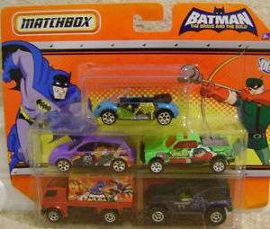 MATCHBOX 5 CAR SET BATMAN BRAVE AND THE BOLD *NEW*  