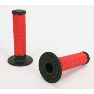  ODI Red/Black 4 7/8 in. Cush Dual Ply Grips Automotive