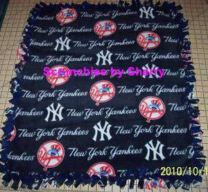 New York Yankees Navy Fleece Baby Pet Dog Blanket MLB  