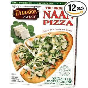 Spinach & Paneer Cheese Naan Pizza, 8.5 Ounce Boxes (Pack of 12)