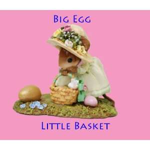  Wee Forest Folk Big Egg Little Basket Easter Figurine 