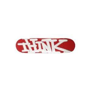  Think Red/White Basic Deck 7 3/4 X 31 5/8 Sports 