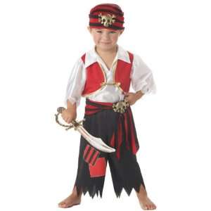  Childs Ahoy Boy Pirate Costume (Size:Large 4 6): Toys 