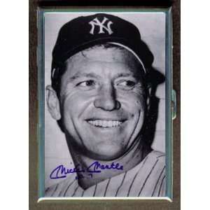 KL MICKEY MANTLE NEW YORK YANKEES ID CREDIT CARD WALLET CIGARETTE CASE 