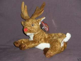 2000 Ty Beanie Baby Roxie Red Nosed Reindeer Dec1,2000  