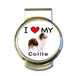  I Love My Collie Money Clip