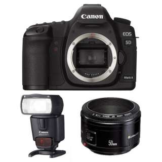 Canon EOS 5D Mark II 21.1MP Digital SLR+EF 50mm F/1.8 II AF Lens 