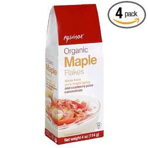 Equinox Organic Cranberry Maple Flakes, 4 Ounce Package (Pack of 4 