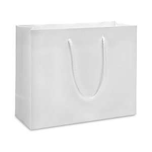  9 x 3 1/2 x 7 Shorty White Matte Laminate Bags Health 