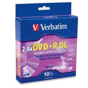  VERBATIM, Verbatim 2.4x DVD+R Double Layer Media (Catalog 