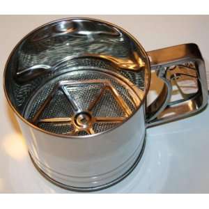  Stainless Steel 5 Cup Flour Sifter
