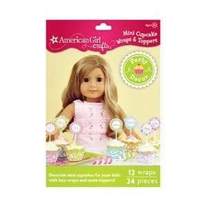  American Girl Mini Cupcake Wraps And Picks; 3 Items/Order 