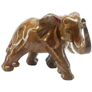  Exotic Bull Elephant Statue Figurine Décor with Marble 